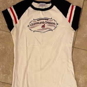 VINTAGE Cleveland Indians Raglan Tee